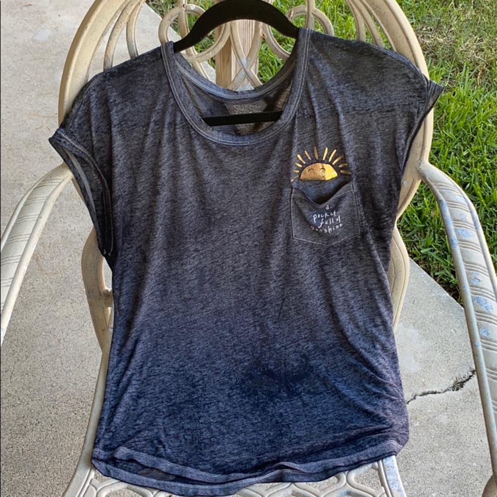 Blue tee